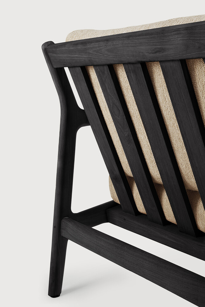 Canapé 3 places Teck noir / coussin Natural Jack