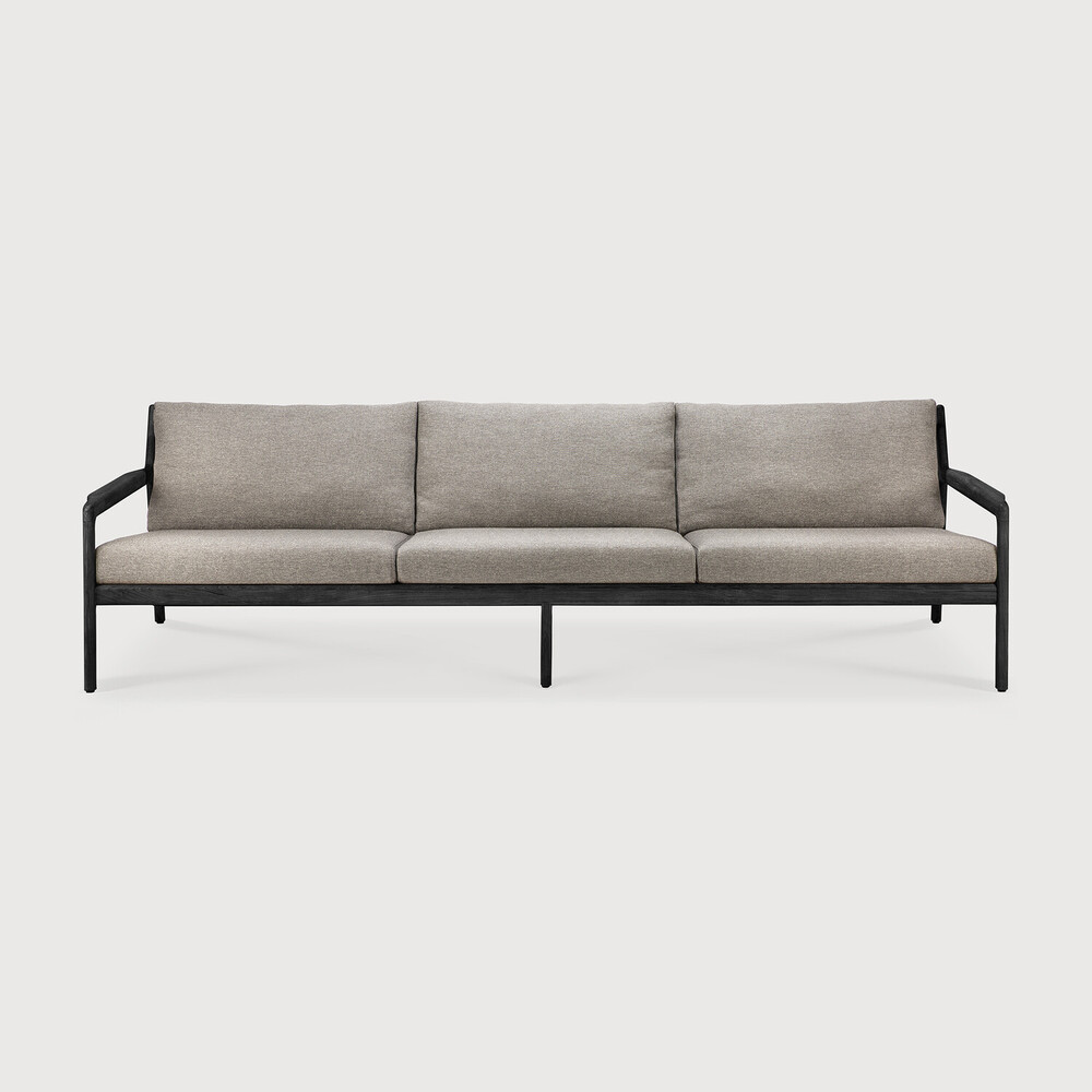 Canapé 3 places Teck noir/ coussin Mocha Jack