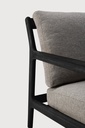 Canapé 3 places Teck noir/ coussin Mocha Jack