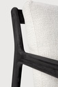 Canapé 2 places Teck noir / coussin Off White Jack