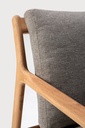 Canapé 2 places Teck noir / coussin Off White Jack