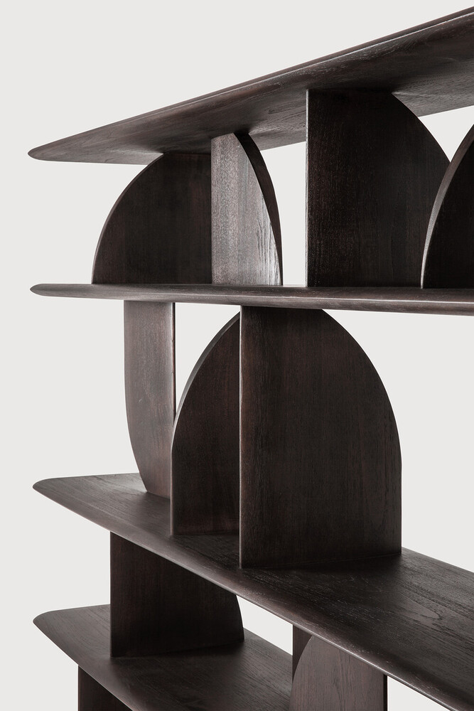 Etagère Teck Brun foncé Geometric