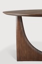 Table de repas ⌀150cm Teck Brun Geometric