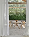 Table de jardin 203x104cm Teck Mikado