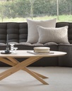 Table basse oval Chêne Mikado