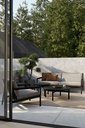 Canapé 2 places Teck noir/ coussin Mocha Jack
