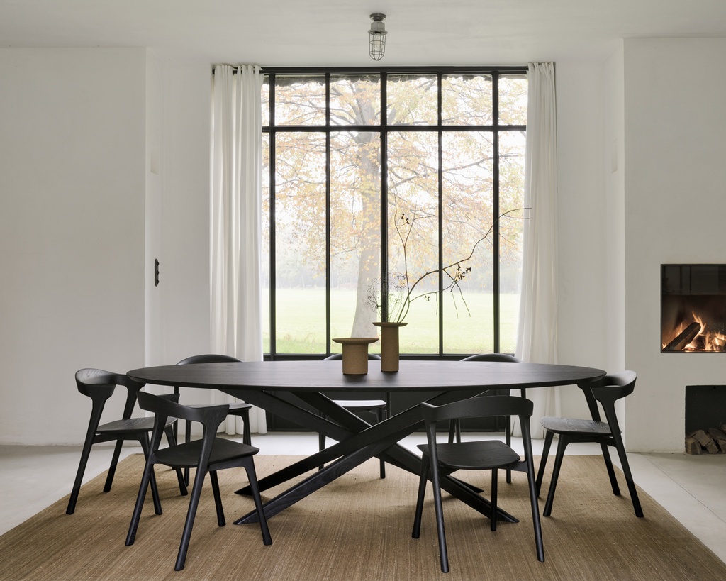 Table repas 267cm Chêne Noir Mikado