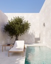 Chaise longue de jardin Teck  / pas de coussin Jack