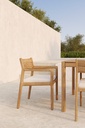 Chaise extérieur  Teck / coussin Off White Jack
