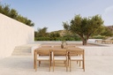Chaise extérieur  Teck / coussin Off White Jack