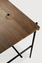 Bureau 160x80cm Teck Brun Oscar