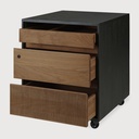 Caisson 3 tiroirs Teck Brun Oscar