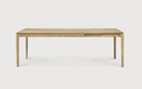 Table allonges 160/240cm Chêne Bok