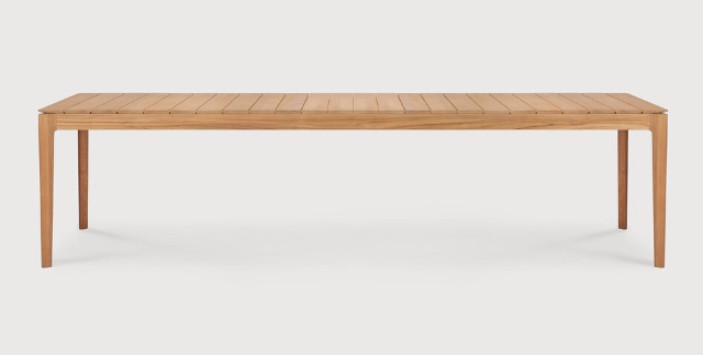 Table de jardin 300x110cm Teck Bok