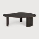 Table 126x74x40cm Acacia Brun foncé Boomerang