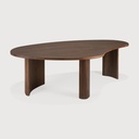 Table 126x74x40cm Teck Brun Boomerang