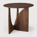 Table d'appoint Teck Brun Geometric