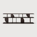 Console Teck Brun foncé Geometric