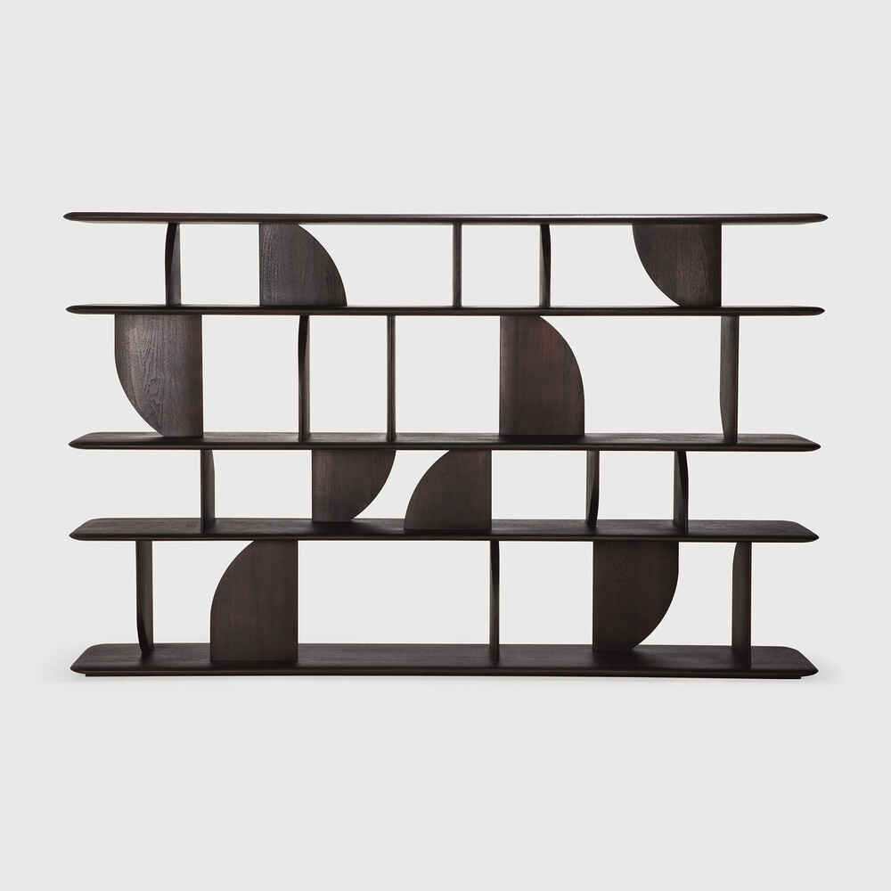 Etagère Teck Brun foncé Geometric