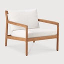 Fauteuil de jardin 1 place Teck / coussin Off White Jack