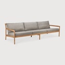 Canapé 2 places Teck noir / coussin Off White Jack