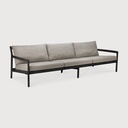 Canapé 3 places Teck noir/ coussin Mocha Jack