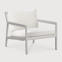 Fauteuil de jardin 1 place Aluminium blanc / coussin Off White Jack