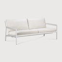Canapé 2 places Aluminium blanc / coussin Off White Jack