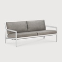 Canapé 2 places Aluminium blanc / coussin Mocha Jack
