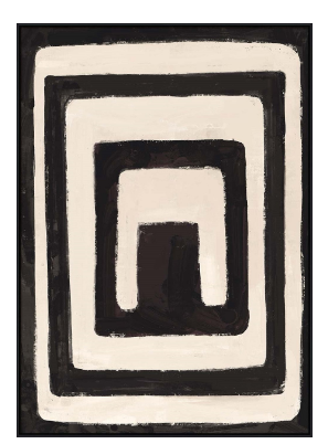 Tableau MAZE noir & blanc