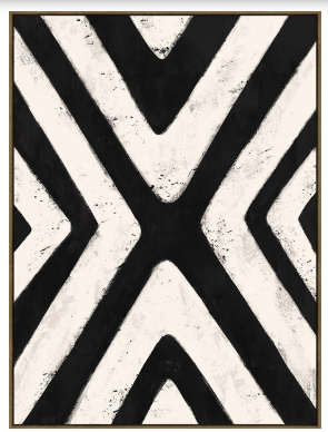 Tableau DIAGONAL noir & blanc