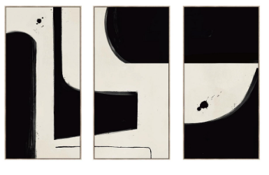 Tableau ABSTRACT noir & blanc