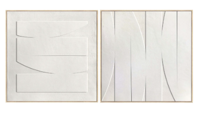 Tableau ASS. 3D ART blanc