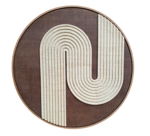 Tableau Julie blanc & marron