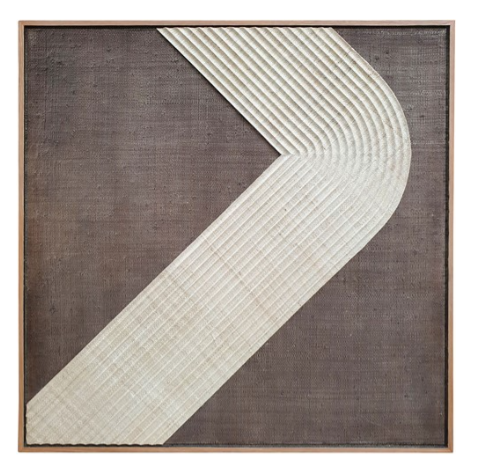 Tableau Hanson blanc & marron