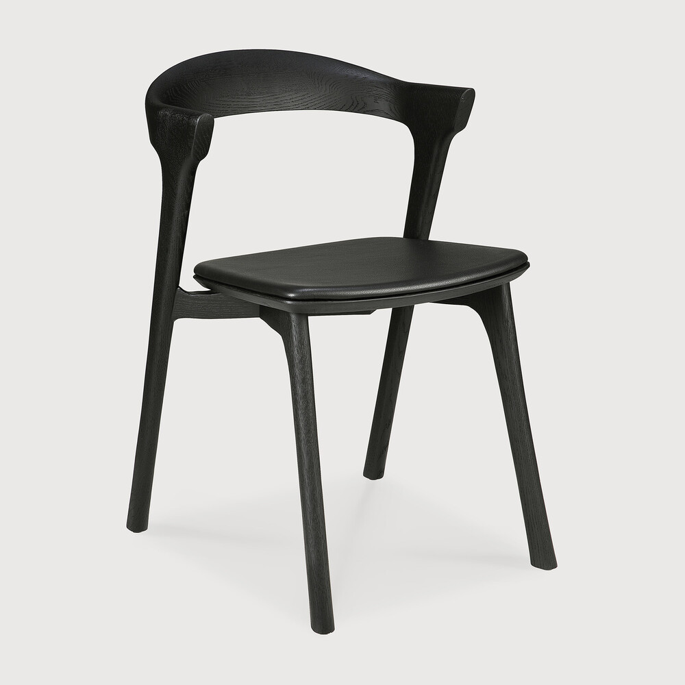 [51492] Chaise Chêne noir + cuir noir Bok