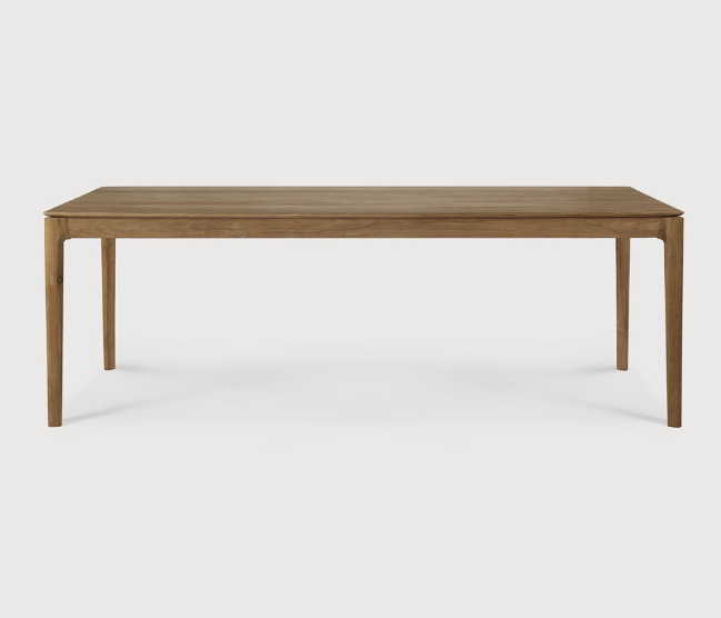 [10161] Table 220x95cm Teck Bok