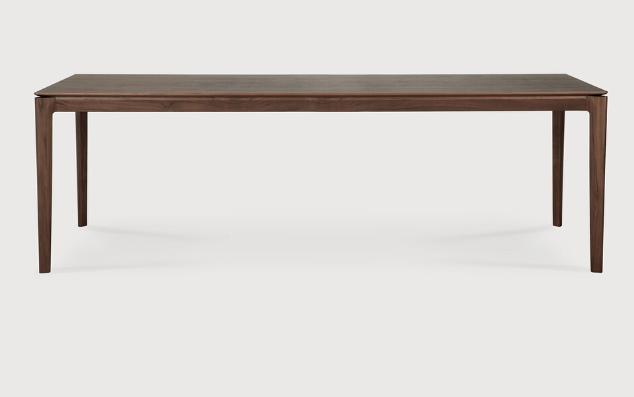 [10692] Table 240x100cm Teck brun Bok