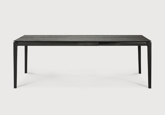 [51542] Table allonges 140 x 220cm Chêne noir Bok