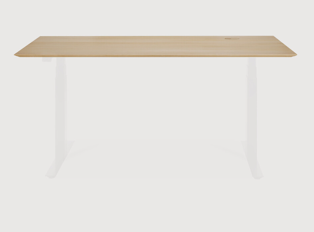 [51566] Bureau 160x80cm Plateau chêne/sans pieds  Bok