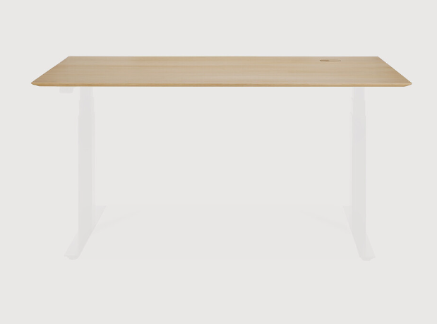 [51565] Bureau 140x70cm Plateau chêne/sans pieds  Bok