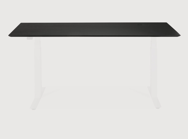 [51570] Bureau 140x70cm Plateau chêne noir/sans pieds  Bok