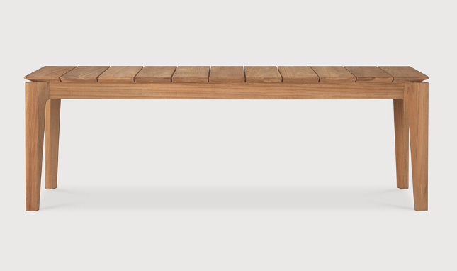 [10205] Banc de jardin 137cm Teck / pas de coussin Bok
