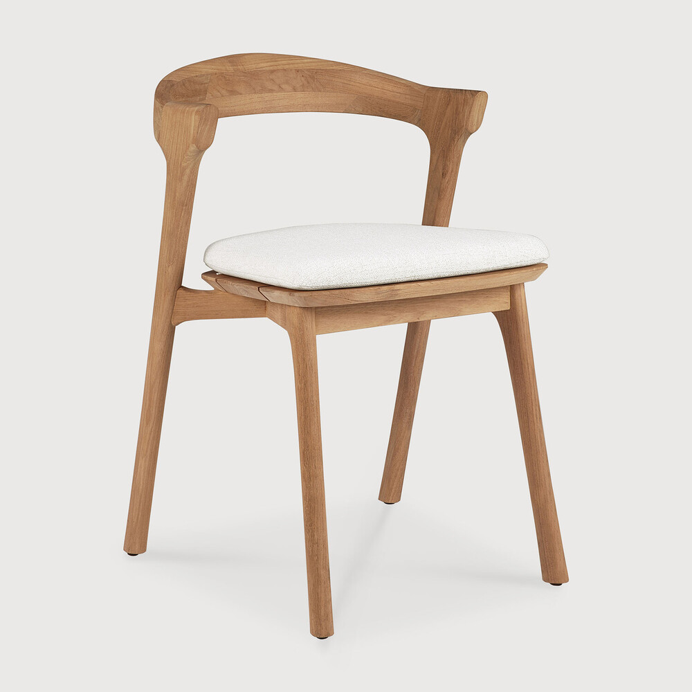 [10351] Chaise de jardin Teck / coussin Off White Bok