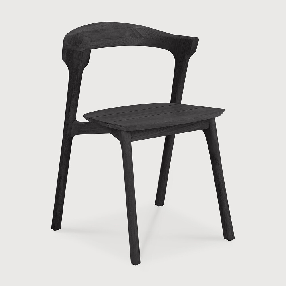 [10154] Chaise de jardin Teck noir / pas de coussin Bok
