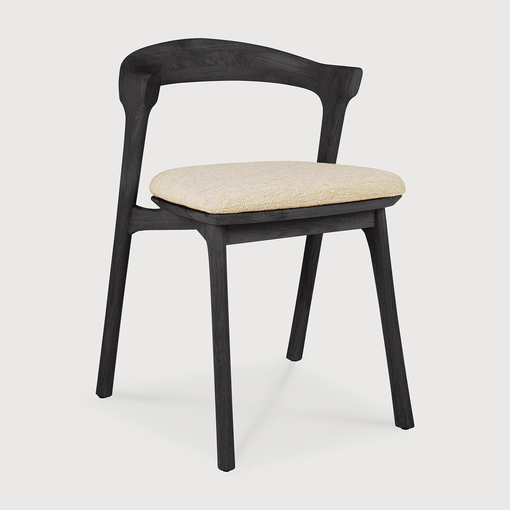 [10363] Chaise de jardin Teck noir / coussin Natural Bok