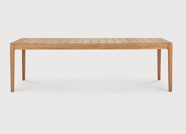 [10271] Table de jardin 250x100cm Teck Bok
