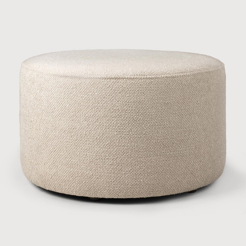[20157] Pouf 60cm Off White Barrow