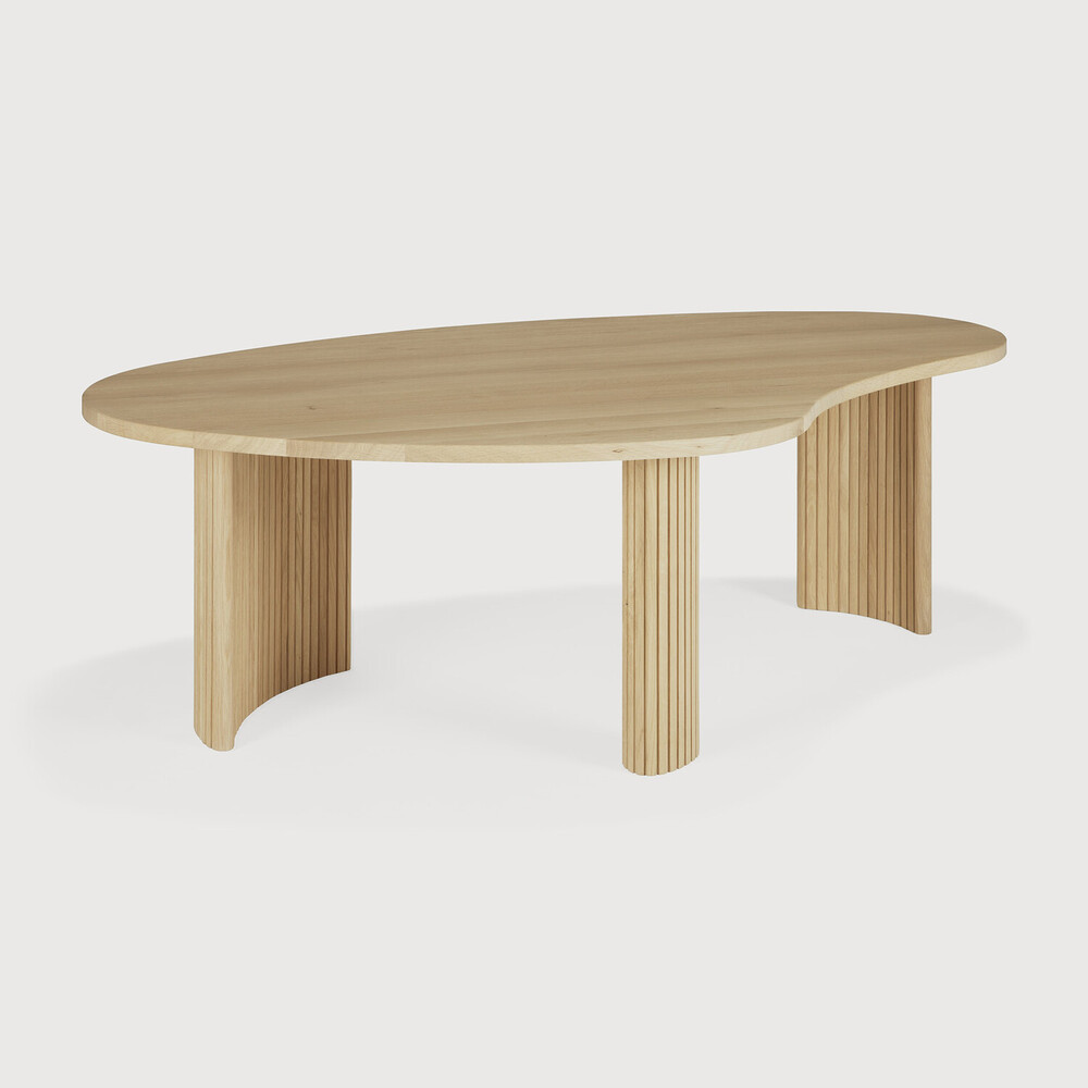[50792] Table 126x74x40cm Chêne Boomerang