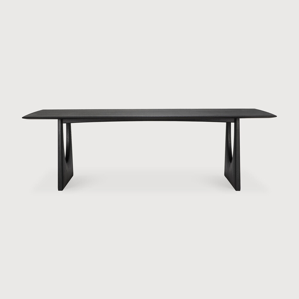 [55014] Table de repas 220cm Chêne noir Geometric